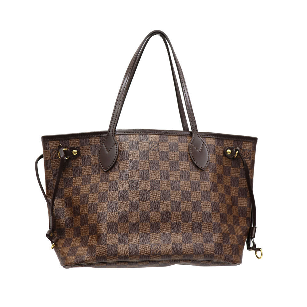 Louis Vuitton Neverfull Tote Bag Canvas Damier Brown